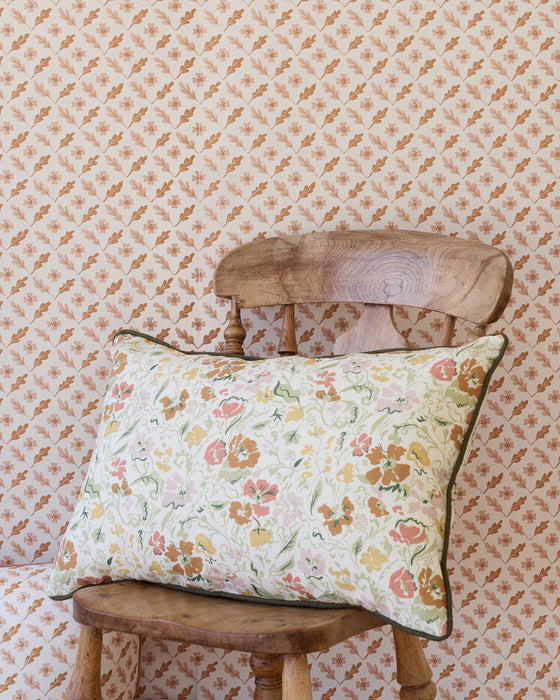 Wandle Wilde linen cushion, earth