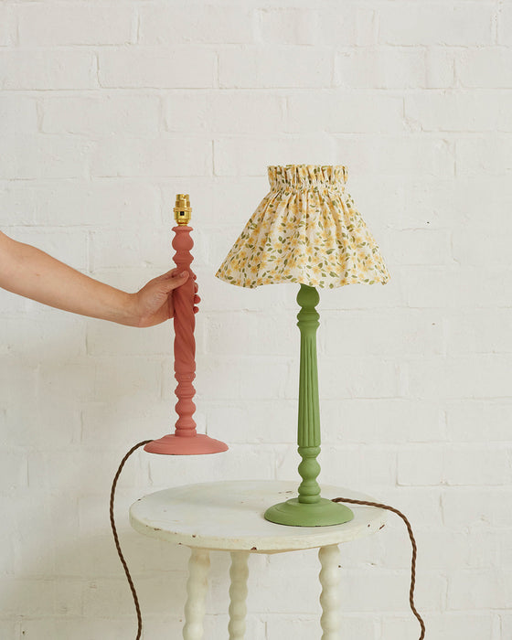 Hestia, hand-painted table lamp base x Annie Sloan (Capability green)