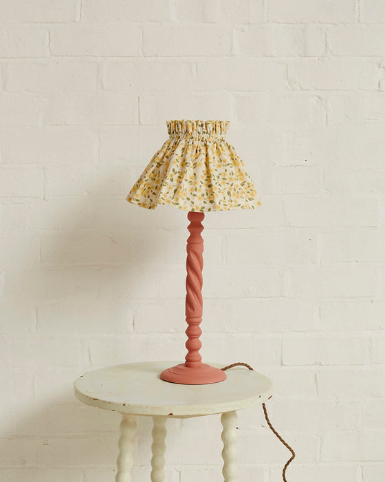 Primrose, calico skirt lampshade