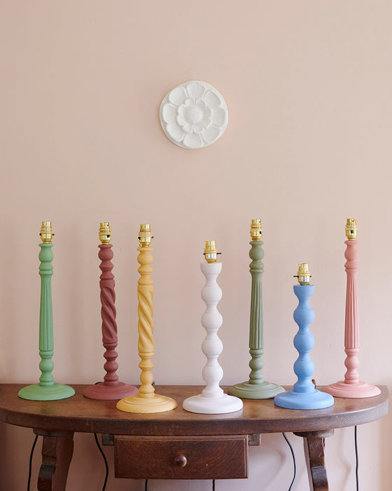 Hestia, hand-painted table lamp base x Annie Sloan (Capability green)