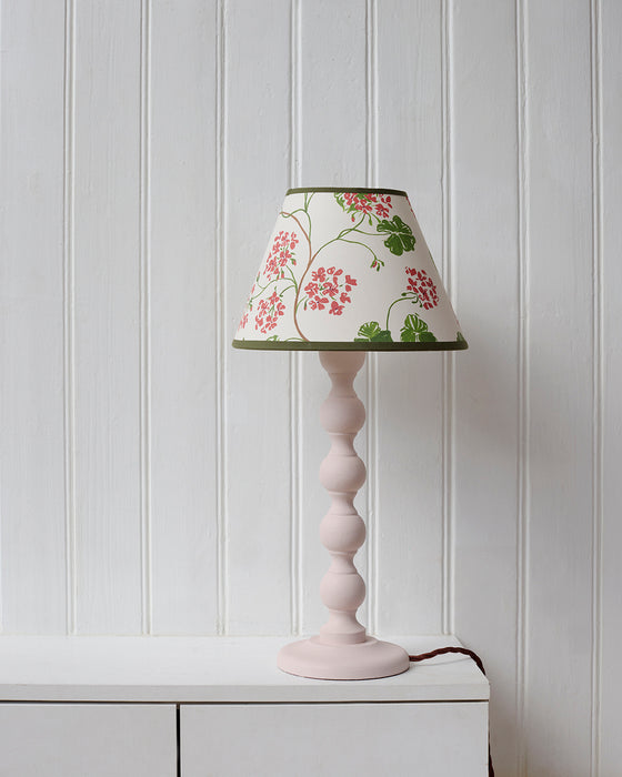 Geraniums paper lampshade - empire