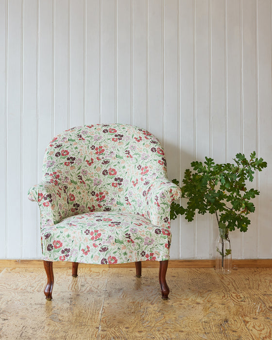 Upholstered armchair 'tub' - custom antique