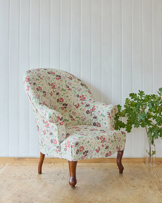 Upholstered armchair 'tub' - custom antique