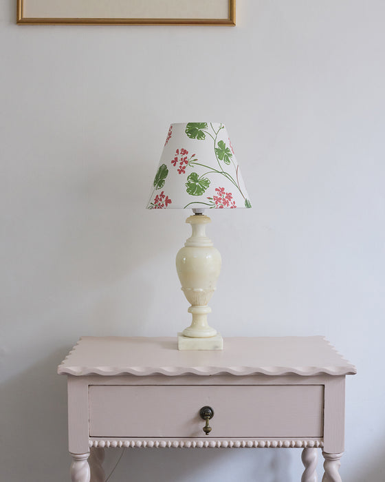 Geraniums paper lampshade - empire 8"